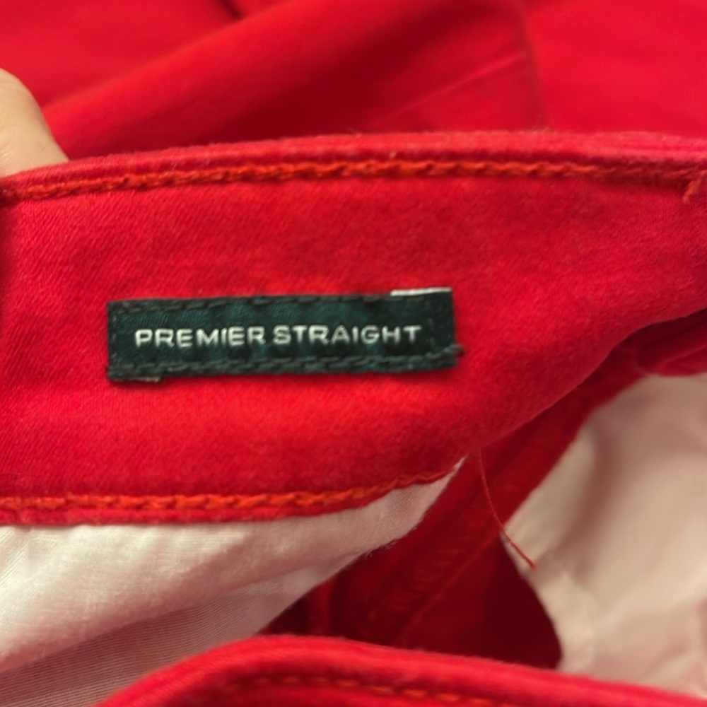 RALPH LAUREN Womens Red Straight leg Pants Petites Size: 2P. - Picture 5 of 9